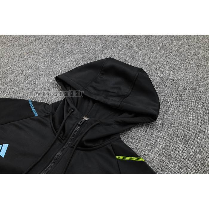 Tuta da Track de Felpa del Arsenal Bambino 2023-2024 Nero y Verde
